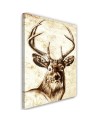 Canvas wall art painting - Painted vintage deer. Buy now| | FEEBY
