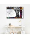 Children's canvas painting - Coloured elephant | FEEBY