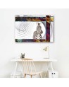 Canvas prints for children's room - Zebra hand-painted abstract | FEEBY