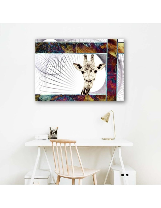 Canvas painting Modern giraffe for children's room | FEEBY