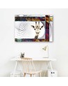 Canvas painting Modern giraffe for children's room | FEEBY