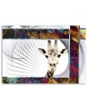 Canvas painting Modern giraffe for children's room | FEEBY