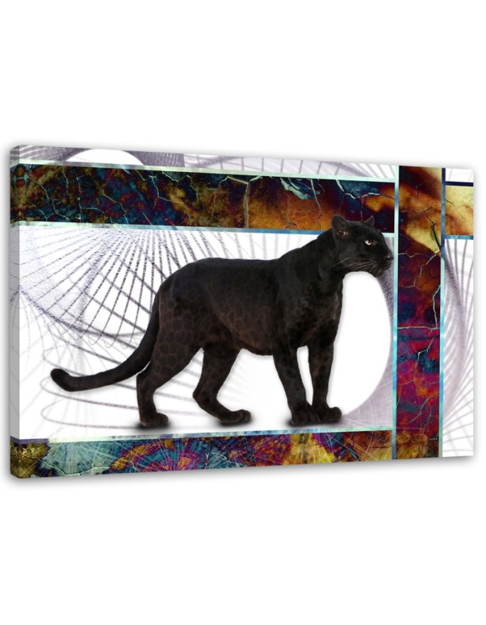 Canvas print Watchful panther