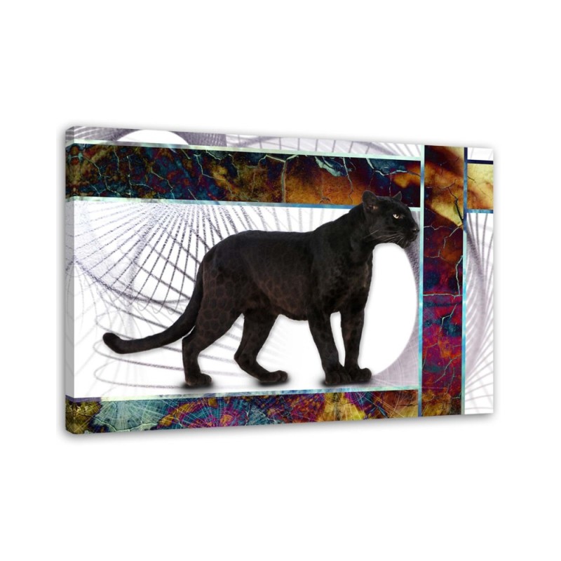 Wall art painting - Black panther abstract | FEEBY