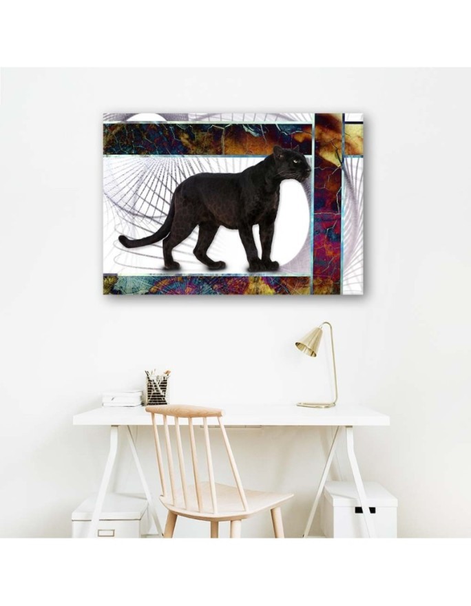Wall art painting - Black panther abstract | FEEBY