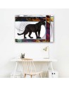 Wall art painting - Black panther abstract | FEEBY