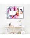 Canvas painting for living room - Cat abstract- Modern | FEEBY