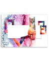Canvas painting for living room - Cat abstract- Modern | FEEBY