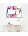Modern Canvas painting for living room - Colourful giraffe | FEEBY