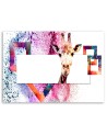 Modern Canvas painting for living room - Colourful giraffe | FEEBY