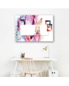 Modern canvas painting - Pink rabbit. Buy now| FEEBY