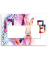 Modern canvas painting - Pink rabbit. Buy now| FEEBY