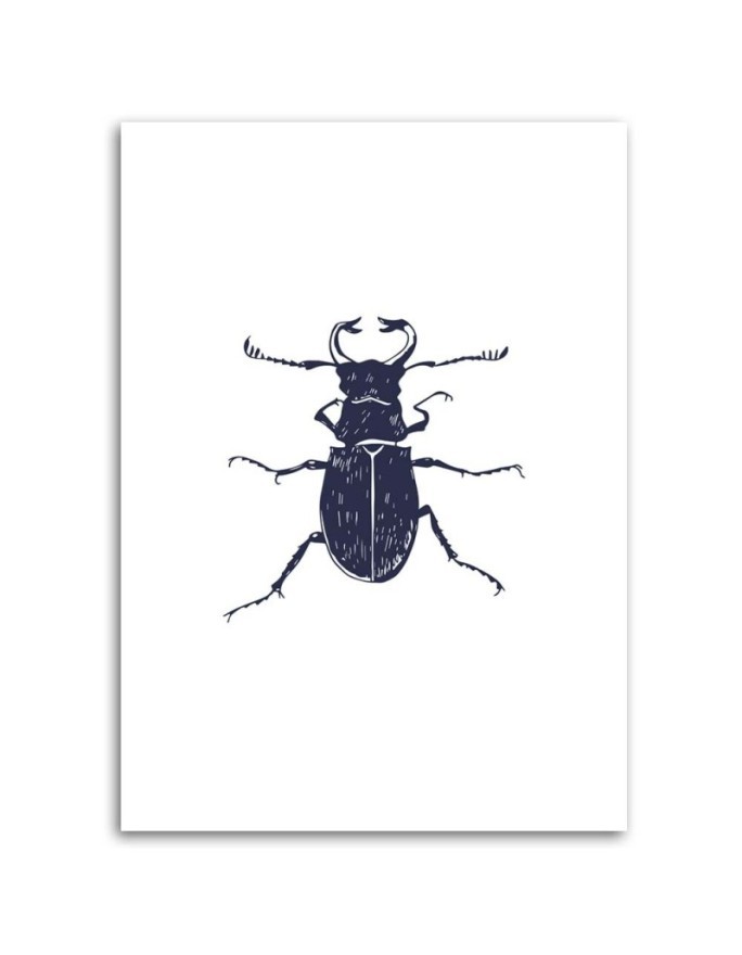 Black beetle- Modern Wall art decoration for living room | FEEBY