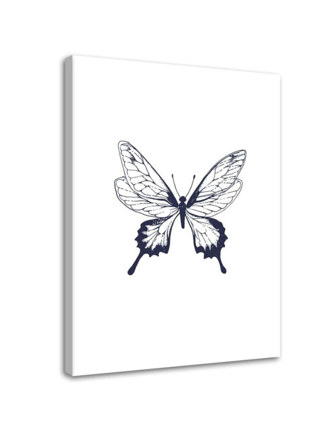 Modern wall art decoration - Drawn butterfly | FEEBY