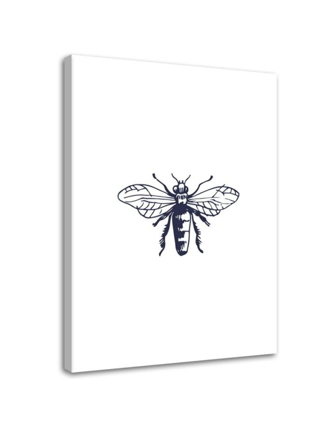 Canvas print Drawn Wasp