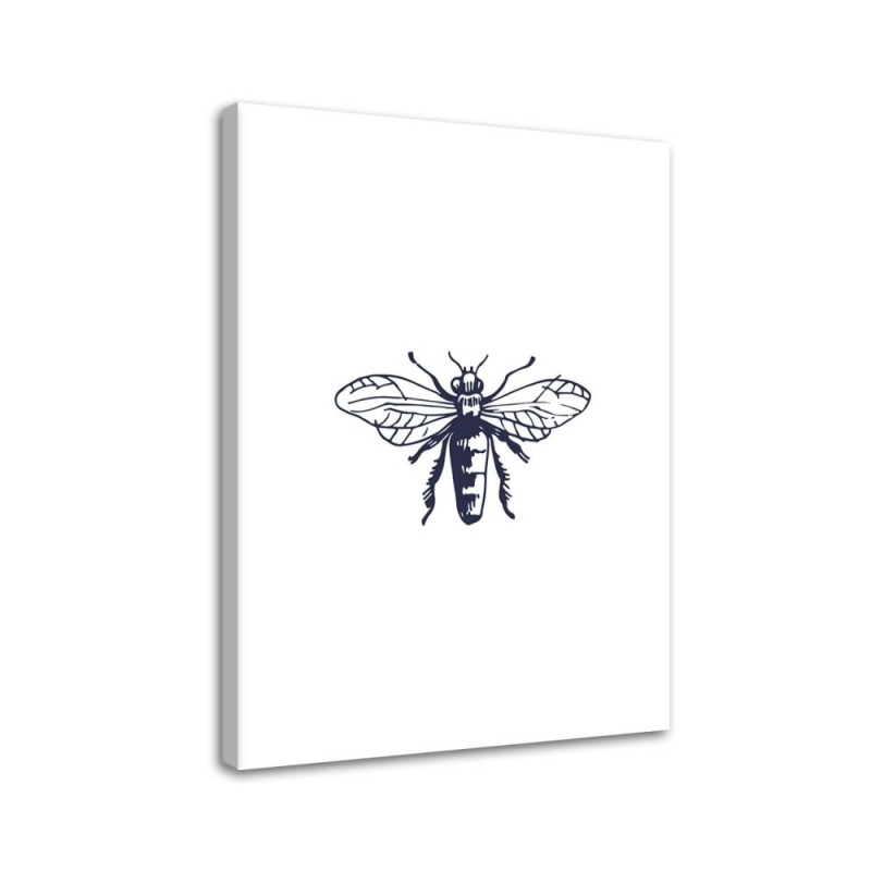 Modern canvas painting - Drawn wasp | FEEBY