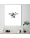 Modern canvas painting - Drawn wasp | FEEBY
