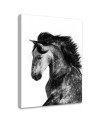 Wild steed - Canvas painting for living room | FEEBY