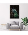 Canvas painting for living room - Peacock tail | FEEBY