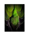 Decorative Canvas painting on canvas - Green feathers | FEEBY