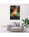 Decorative Canvas painting for living room - Fox in the forest - Canvas painting | FEEBY