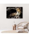 Leopard on the rocks - Modern Canvas Pictures | FEEBY