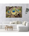Canvas picture - Peacock feather | FEEBY