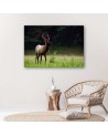 Deer in the meadow - Modern Canvas decoration for the living room | FEEBY