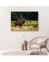 Living room decoration - Deer on a roar - Modern painting | FEEBY