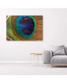 Peacock eye - Canvas painting for bedroom | FEEBY
