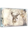 Deer head vintage beige - Wall art decoration | FEEBY