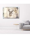 Deer head vintage beige - Wall art decoration | FEEBY