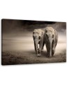 Canvas painting for living room - Elephants in the desert | FEEBY