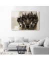 Canvas painting modern - Wolf on a forest background | FEEBY