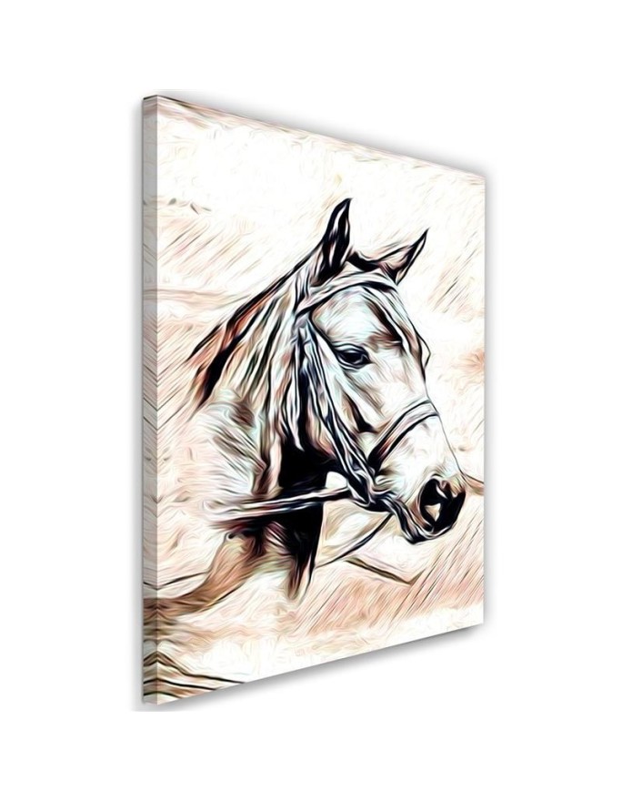 Wall art painting - Painted vintage horse | FEEBY
