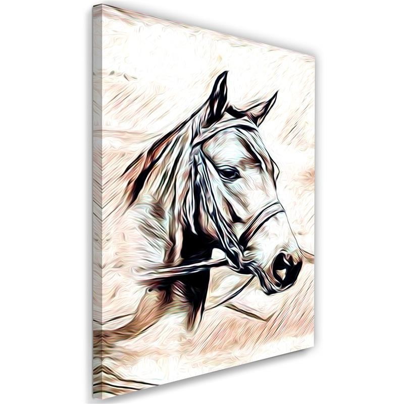 Wall art painting - Painted vintage horse | FEEBY