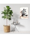 Wall art painting - Painted vintage horse | FEEBY