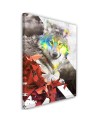 Canvas prints for bedroom - Abstract colourful wolf | FEEBY
