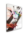 Abstract colourful giraffe - Modern canvas print | FEEBY