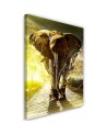 Canvas painting - Elephant on the road - Living room decoration | FEEBY