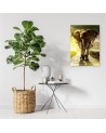 Canvas painting - Elephant on the road - Living room decoration | FEEBY