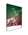 Canvas prints for living room - Abstract deer in snow | FEEBY