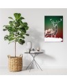 Canvas prints for living room - Abstract deer in snow | FEEBY