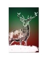 Canvas prints for living room - Abstract deer in snow | FEEBY