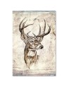 Canvas painting Deer sketch vintage | FEEBY