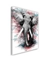 Modern Canvas painting - Abstract elephant - Wall decoration | FEEBY