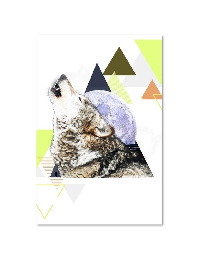 Wall art decoration - Abstract wolf | FEEBY