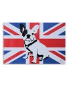 Wall art painting for living room - Bulldog on the background of the English flag | FEEBY