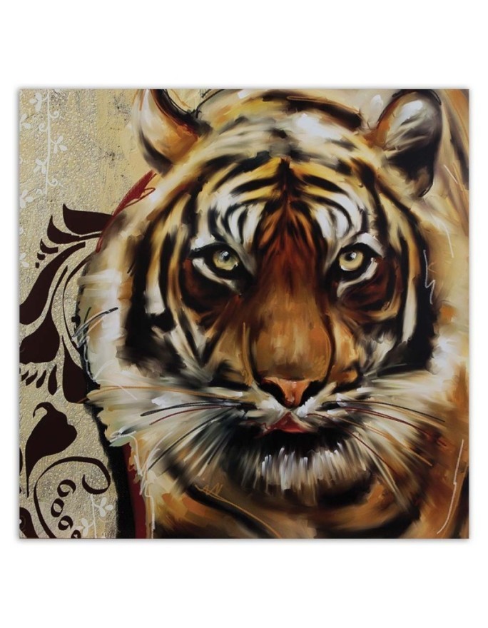 Adult big tiger - Wall art painting for living room | FEEBY