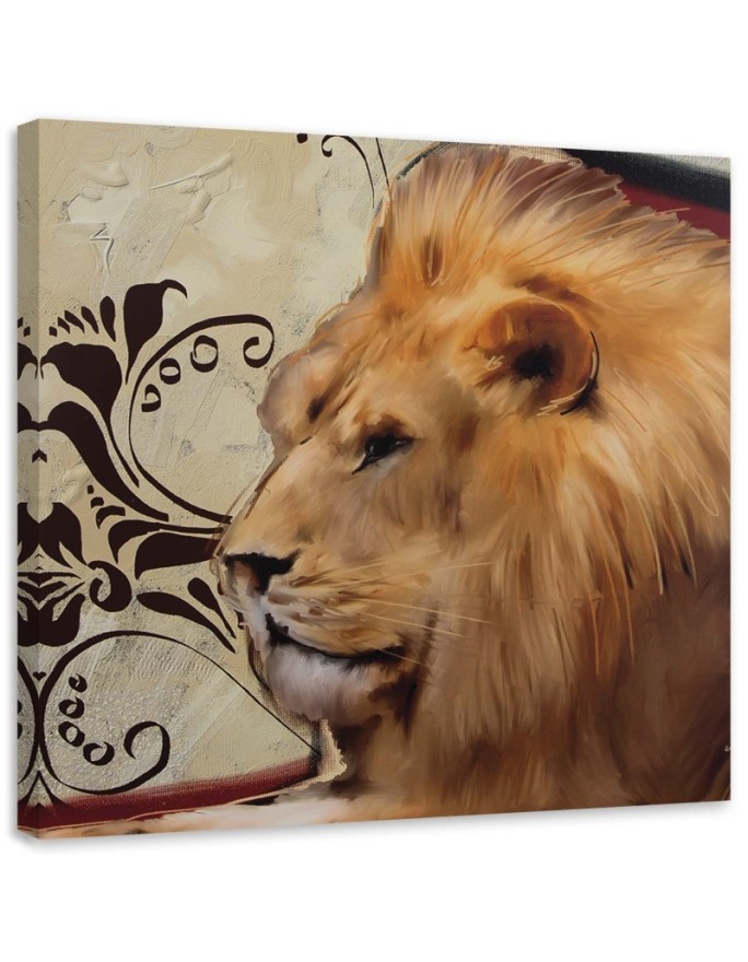 Canvas print Adult proud lion